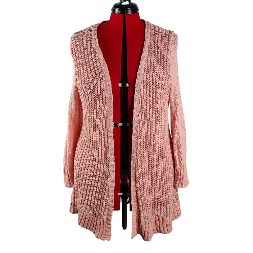 Peach Mossimo Duster-Length Cardigan